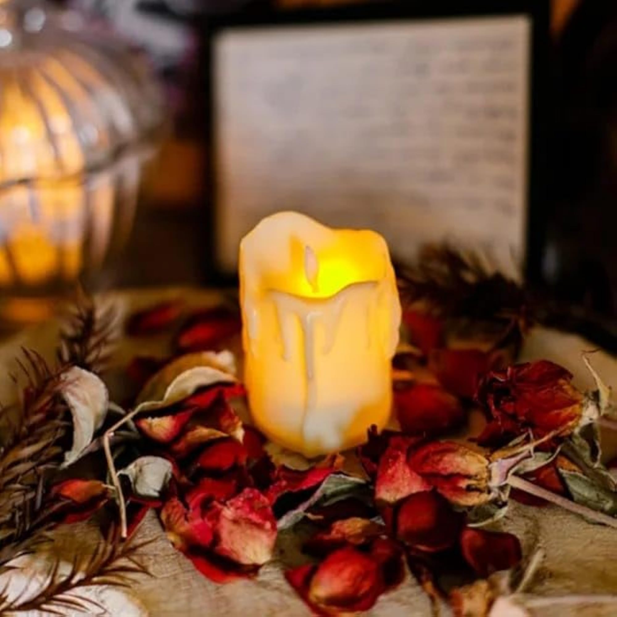 3 Pcs Acrylic Dancing Flame Led Tea Light Candle